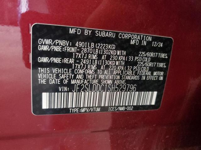 2025 SUBARU FORESTER PREMIUM JF2SLDDC1SH529796