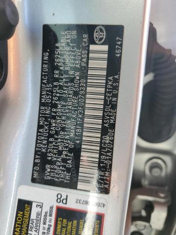 2015 TOYOTA CAMRY LE 4T1BF1FK3FU079330