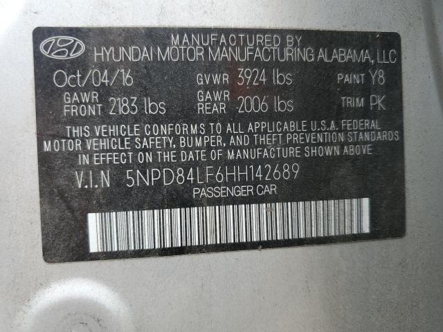 2017 HYUNDAI ELANTRA SE - 5NPD84LF6HH142689