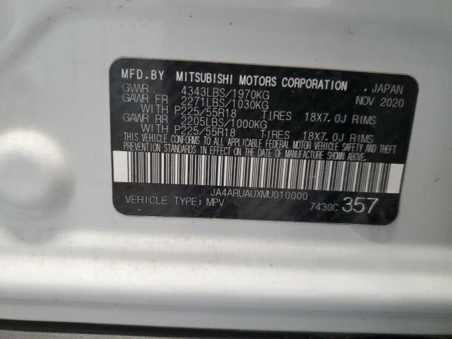 2021 MITSUBISHI OUTLANDER SPORT ES JA4ARUAUXMU010000