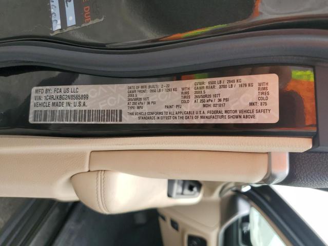 2022 JEEP GRAND CHER 1C4RJKBG2N8565899