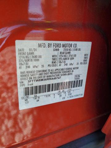 2024 FORD MAVERICK L 3FTTW8M36RRA49747