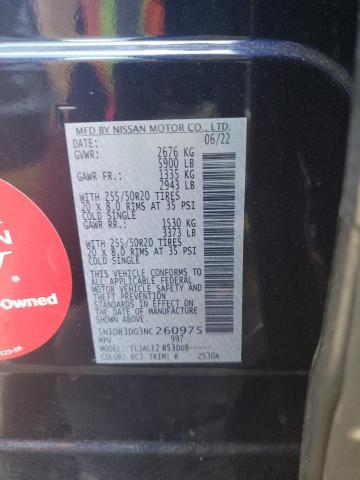 2022 NISSAN PATHFINDER PLATINUM 5N1DR3DG3NC260975