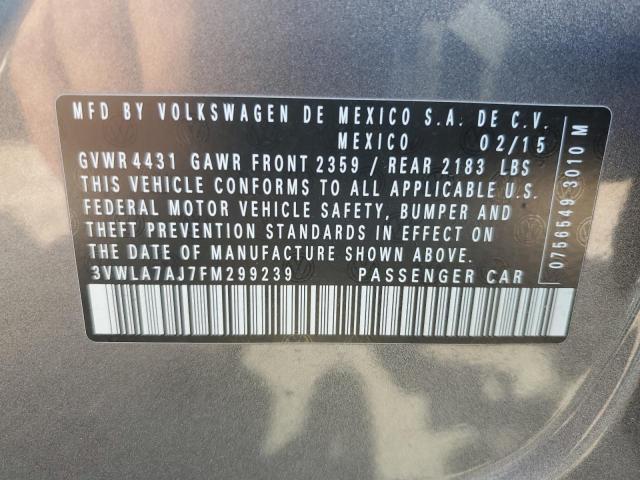 2015 VOLKSWAGEN JETTA TDI 3VWLA7AJ7FM299239