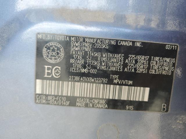 2011 TOYOTA RAV4 - 2T3BF4DVXBW123792