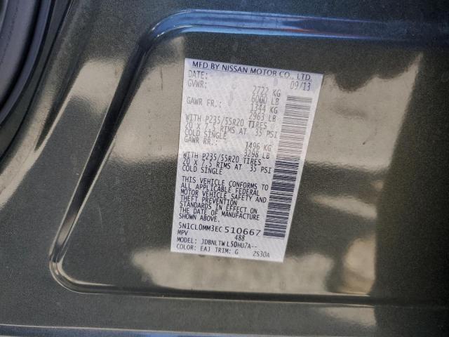 2014 INFINITI QX60 HYBRI - 5N1CL0MM3EC510667