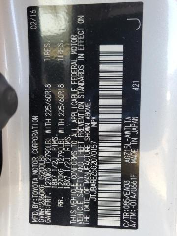 2016 LEXUS NX 200T BA JTJBARBZ5G2070157