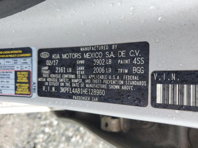 2017 KIA FORTE EX 3KPFL4A81HE128960