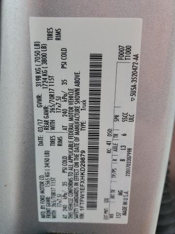 2017 FORD F150 SUPERCREW 1FTFW1EFXHKD29879