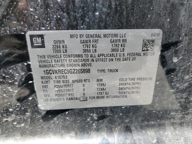 2016 CHEVROLET SILVERADO K1500 LT 1GCVKREC9GZ265898