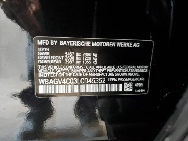 2020 BMW 840XI WBAGV4C03LCD45352