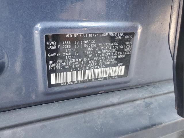 2014 SUBARU OUTBACK 2. - 4S4BRBCC9E3247907