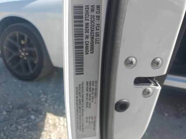 2021 DODGE CHALLENGER 2C3CDZAG2MH599829