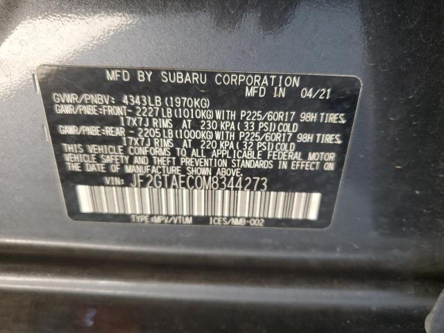 2021 SUBARU CROSSTREK JF2GTAEC0M8344273
