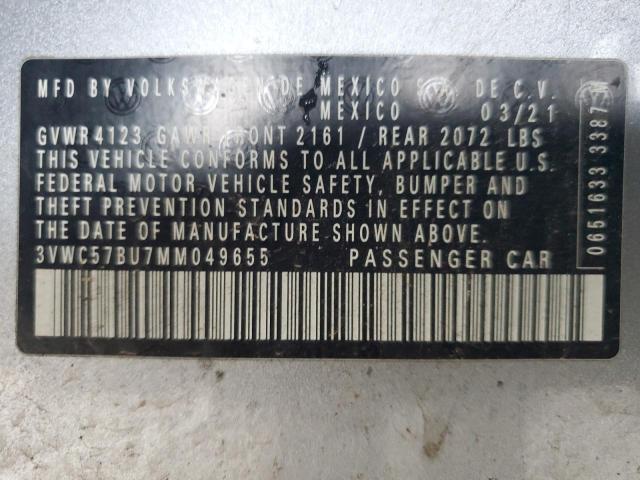 2021 VOLKSWAGEN JETTA S 3VWC57BU7MM049655