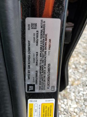 2020 CHEVROLET SPARK 1LT KL8CD6SA7LC465705