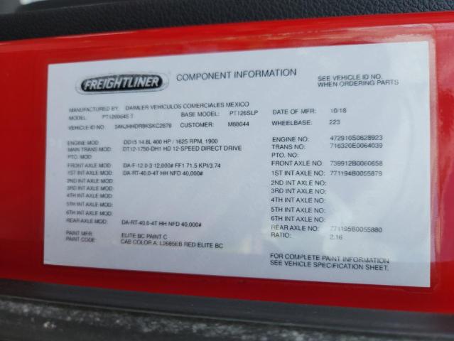 2019 FREIGHTLINER CASCADIA 1 #3264523500