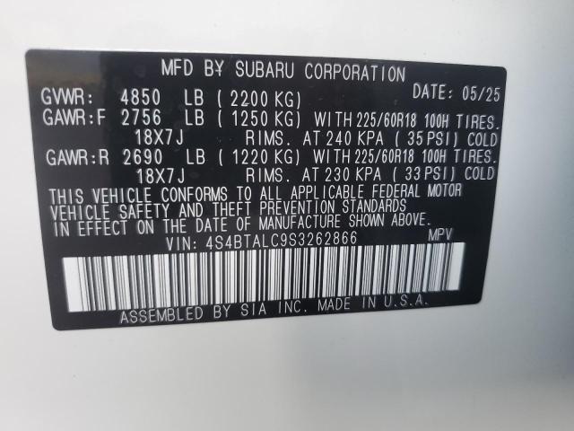 2025 SUBARU OUTBACK ON 4S4BTALC9S3262866