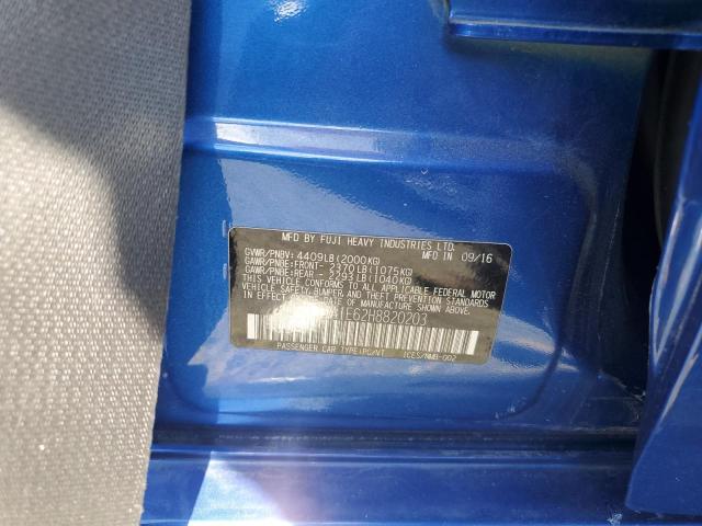 2017 SUBARU WRX PREMIU JF1VA1E62H8820203