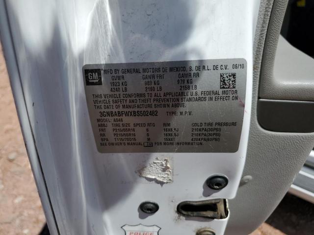 2011 CHEV HHR LT - 3GNBABFWXBS502482
