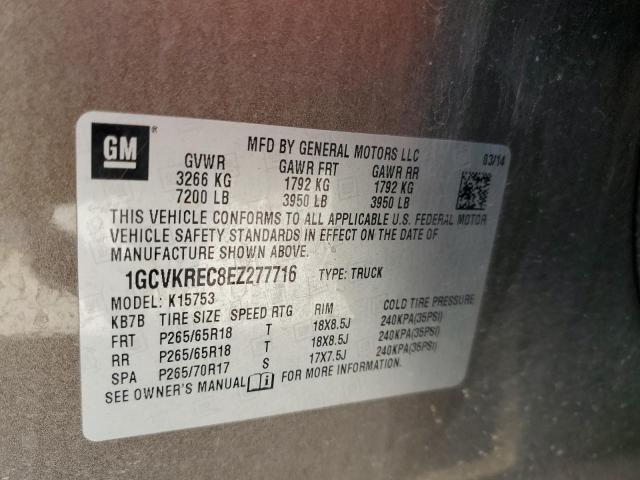 2014 CHEVROLET SILVERADO - 1GCVKREC8EZ277716