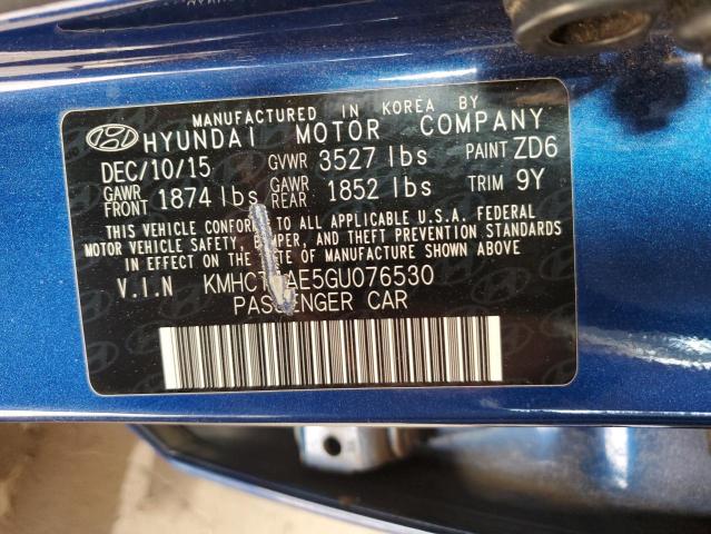 2016 HYUNDAI ACCENT SE KMHCT4AE5GU076530