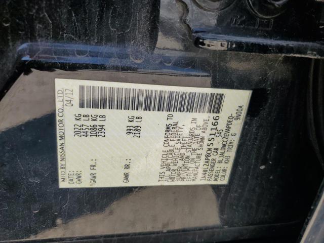 2012 NISSAN ALTIMA SR - 1N4BL2AP8CN551166