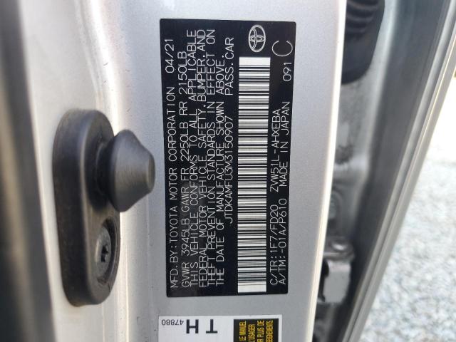 2021 TOYOTA PRIUS SPEC JTDKAMFU3M3150907