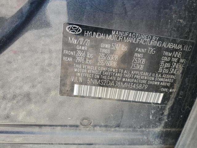 2021 HYUNDAI SANTA FE SEL 5NMS2DAJ8MH345879