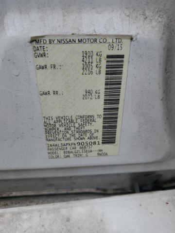 2015 NISSAN ALTIMA 2.5 1N4AL3APXFN905081