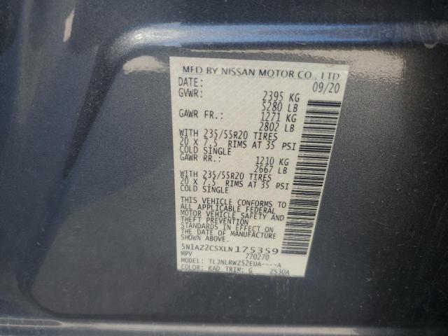 2020 NISSAN MURANO SL 5N1AZ2CSXLN175359