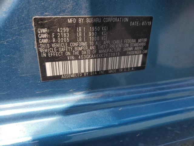 2019 SUBARU IMPREZA 4S3GKAA6XK3623919