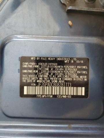 2016 SUBARU CROSSTREK PREMIUM JF2GPADC8G8281773