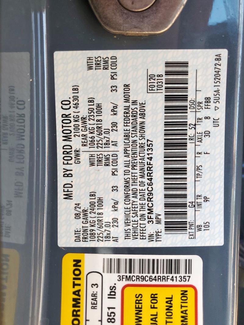 2024 FORD BRONCO SPO 3FMCR9C64RRF41357