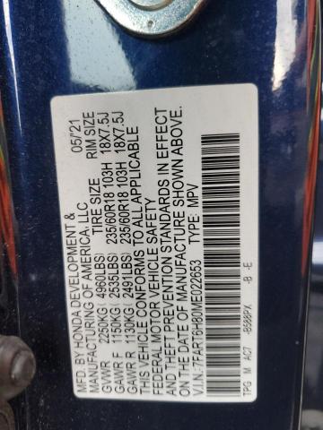 2021 HONDA CR-V EXL 7FART6H80ME022653