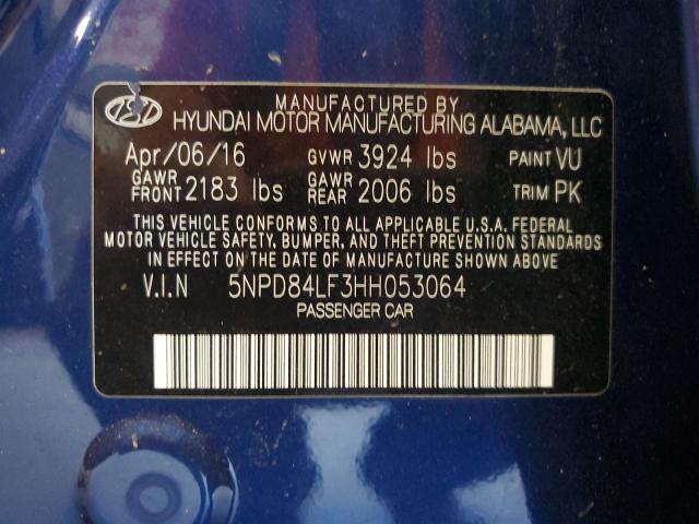 2017 HYUNDAI ELANTRA SE - 5NPD84LF3HH053064
