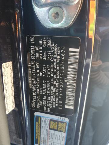 2020 KIA SORENTO L 5XYPGDA32LG704676