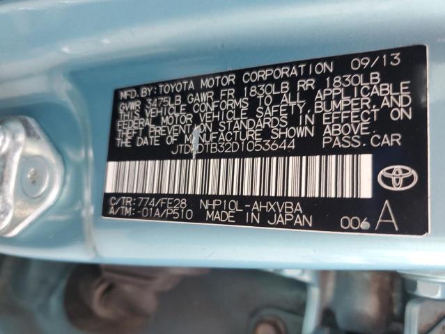 2013 TOYOTA PRIUS C - JTDKDTB32D1053644