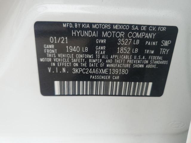 2021 HYUNDAI ACCENT SE 3KPC24A6XME139180