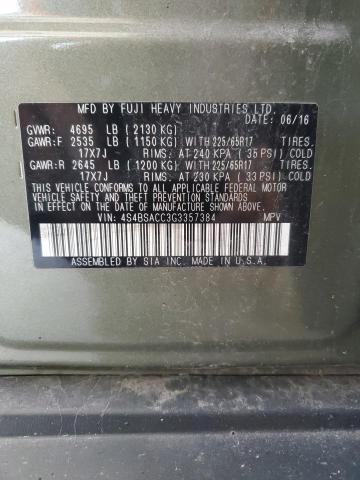 2016 SUBARU OUTBACK 2. 4S4BSACC3G3357384