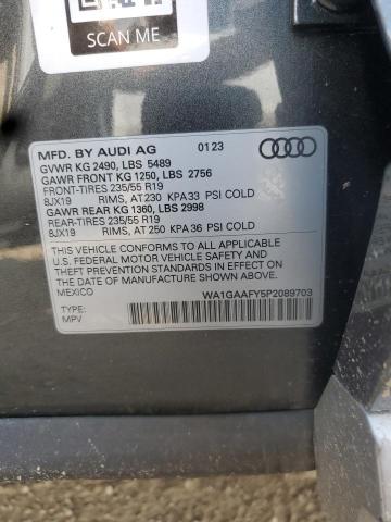 2023 AUDI Q5 PREMIUM WA1GAAFY5P2089703