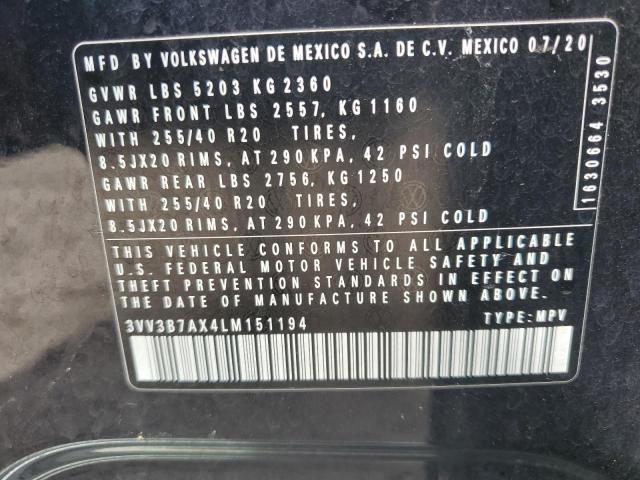 2020 VOLKSWAGEN TIGUAN SE 3VV3B7AX4LM151194