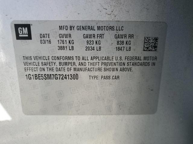 2016 CHEVROLET CRUZE LT - 1G1BE5SM7G7241300