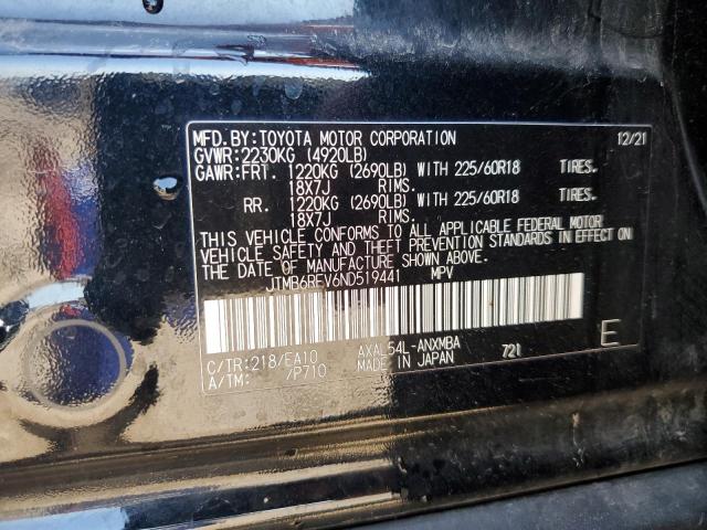 2022 TOYOTA RAV4 XLE P JTMB6RFV6ND519441