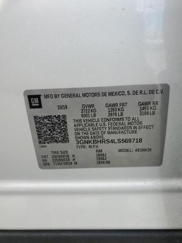 2020 CHEVROLET BLAZER 2LT 3GNKBHRS4LS569718