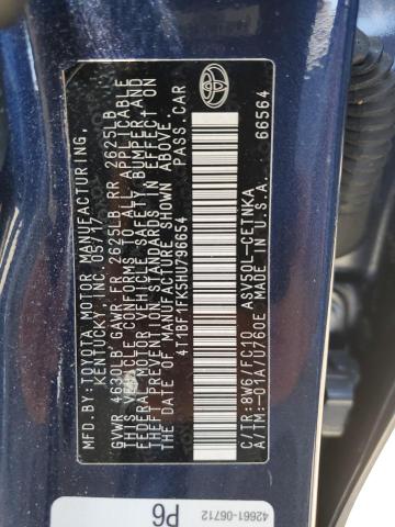 2017 TOYOTA CAMRY LE 4T1BF1FK5HU796654