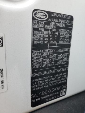 2025 LAND ROVER RANGE ROVE SALYJ2EX4SA393962