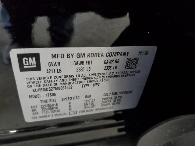 2021 BUICK ENCORE GX SELECT KL4MMDS27MB081532
