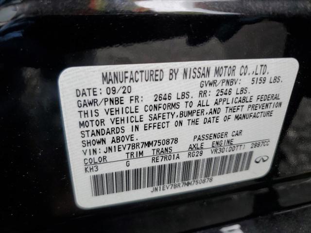 2021 INFINITI Q50 LUXE JN1EV7BR7MM750878