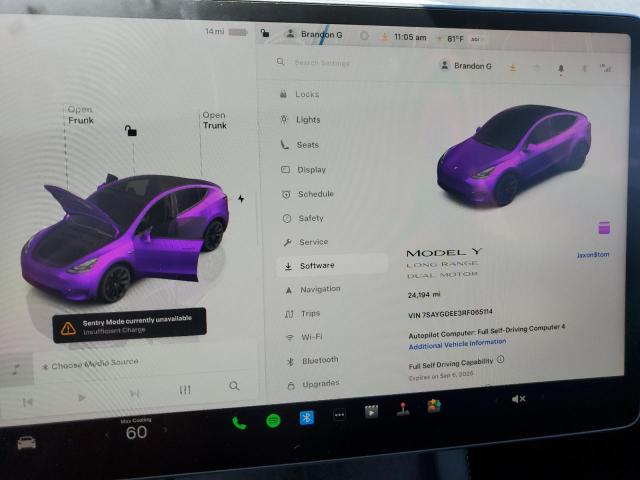 2024 TESLA MODEL Y 7SAYGDEE3RF065114